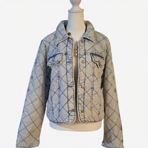 Marc New York Women's Blue Quilted Jacket NWT Women Size M